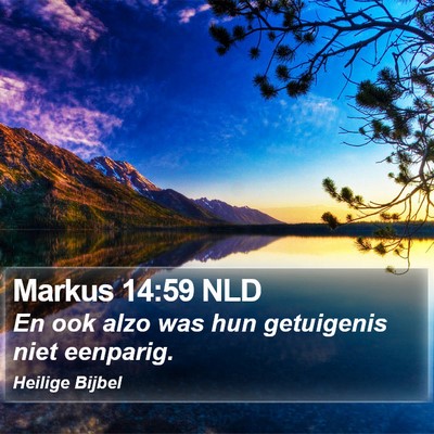 Markus 14:59 NLD Bible Verse Image