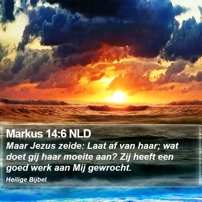 Markus 14:6 NLD Bible Verse Image