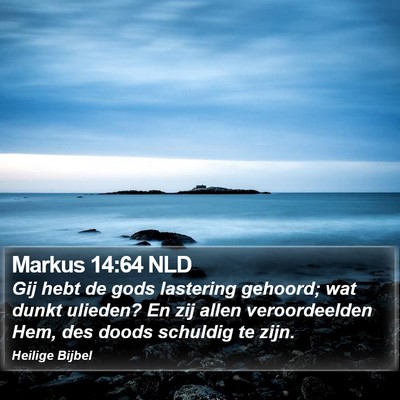 Markus 14:64 NLD Bible Verse Image