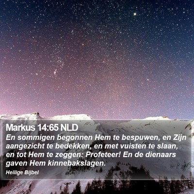 Markus 14:65 NLD Bible Verse Image