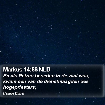 Markus 14:66 NLD Bible Verse Image