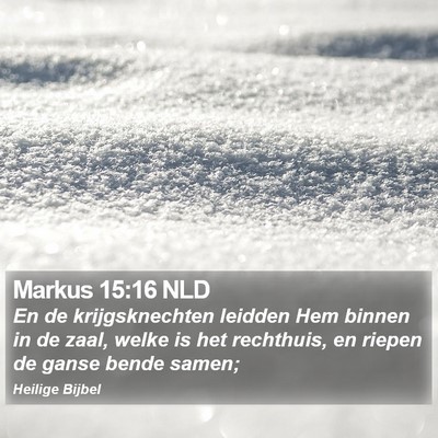 Markus 15:16 NLD Bible Verse Image