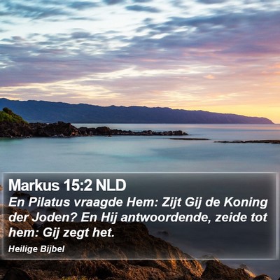 Markus 15:2 NLD Bible Verse Image