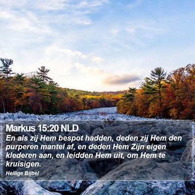 Markus 15:20 NLD Bible Verse Image