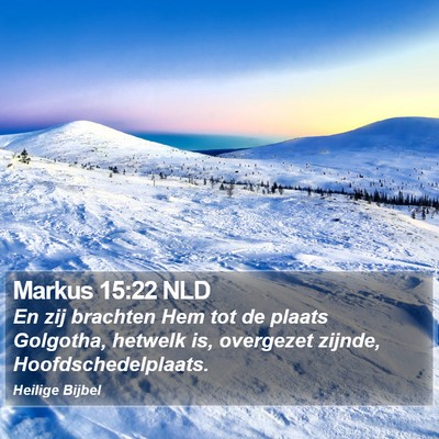 Markus 15:22 NLD Bible Verse Image
