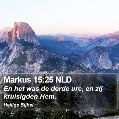 Markus 15:25 NLD Bible Verse Image