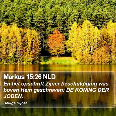 Markus 15:26 NLD Bible Verse Image