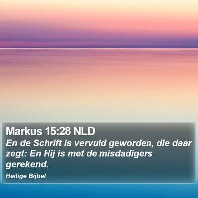 Markus 15:28 NLD Bible Verse Image