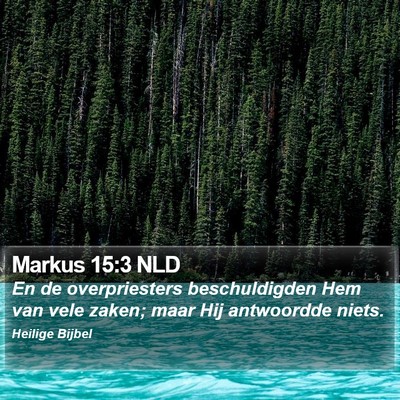 Markus 15:3 NLD Bible Verse Image