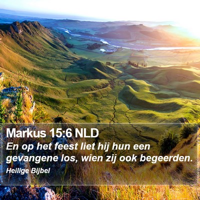 Markus 15:6 NLD Bible Verse Image