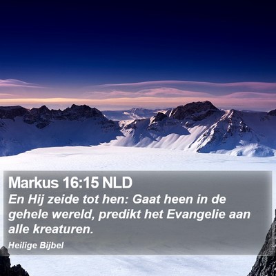 Markus 16:15 NLD Bible Verse Image