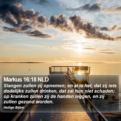Markus 16:18 NLD Bible Verse Image