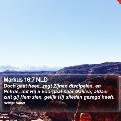 Markus 16:7 NLD Bible Verse Image