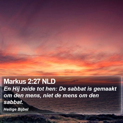 Markus 2:27 NLD Bible Verse Image