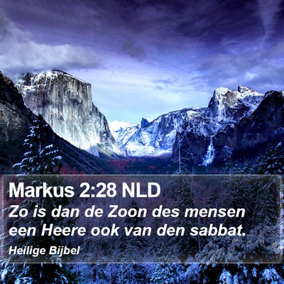 Markus 2:28 NLD Bible Verse Image