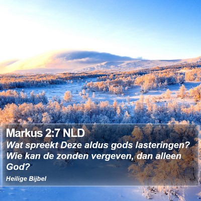 Markus 2:7 NLD Bible Verse Image
