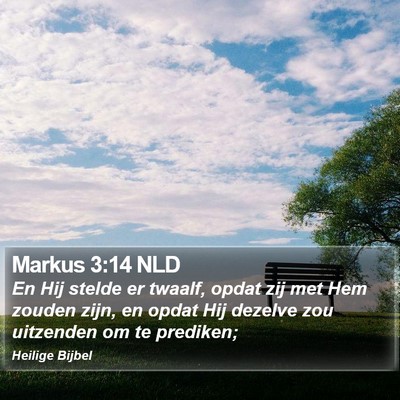 Markus 3:14 NLD Bible Verse Image