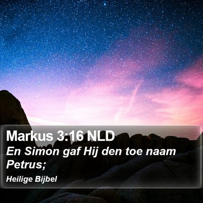 Markus 3:16 NLD Bible Verse Image