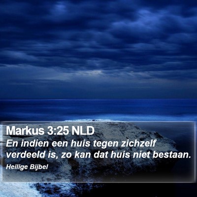 Markus 3:25 NLD Bible Verse Image