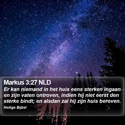 Markus 3:27 NLD Bible Verse Image