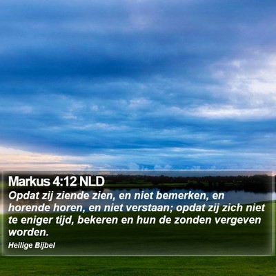 Markus 4:12 NLD Bible Verse Image