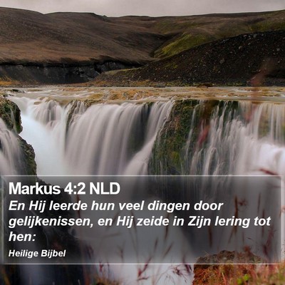 Markus 4:2 NLD Bible Verse Image