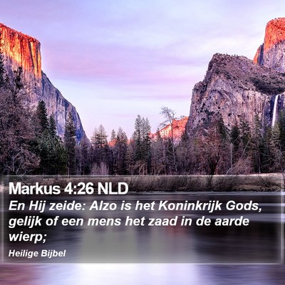 Markus 4:26 NLD Bible Verse Image