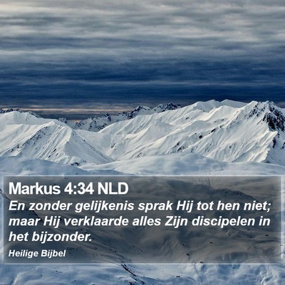 Markus 4:34 NLD Bible Verse Image