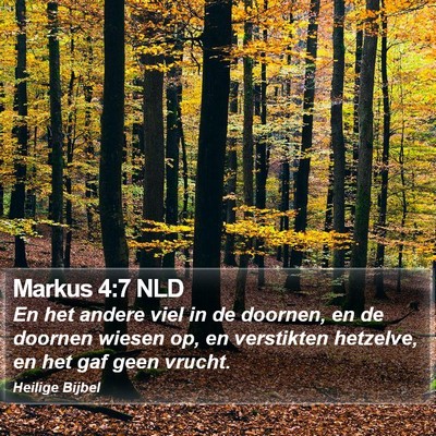 Markus 4:7 NLD Bible Verse Image