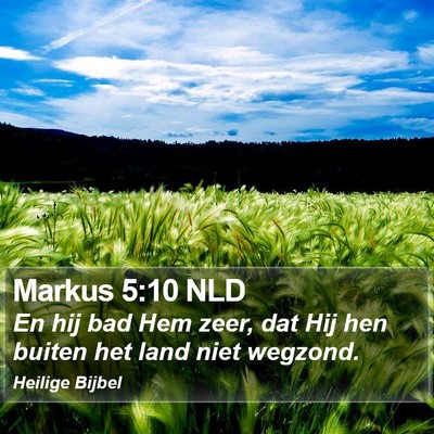 Markus 5:10 NLD Bible Verse Image