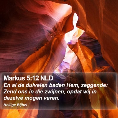 Markus 5:12 NLD Bible Verse Image