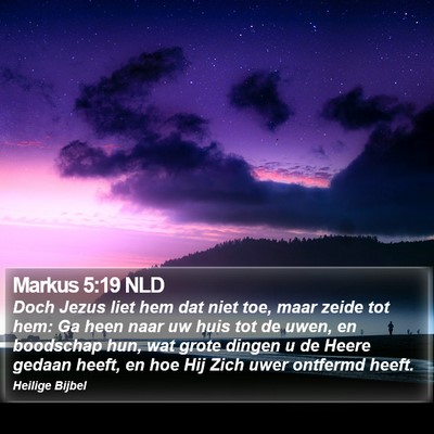 Markus 5:19 NLD Bible Verse Image