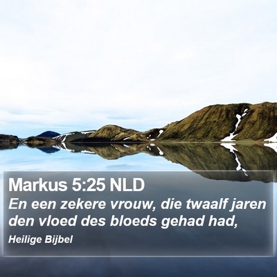 Markus 5:25 NLD Bible Verse Image