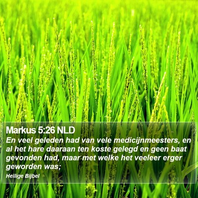 Markus 5:26 NLD Bible Verse Image