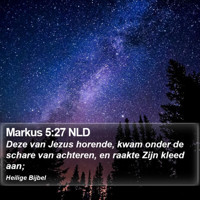 Markus 5:27 NLD Bible Verse Image