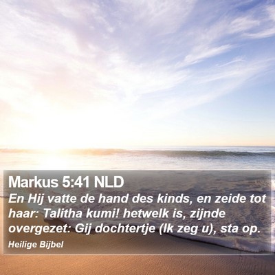 Markus 5:41 NLD Bible Verse Image