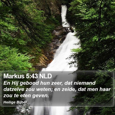 Markus 5:43 NLD Bible Verse Image