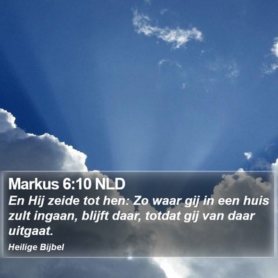 Markus 6:10 NLD Bible Verse Image