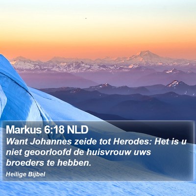 Markus 6:18 NLD Bible Verse Image