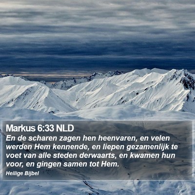 Markus 6:33 NLD Bible Verse Image
