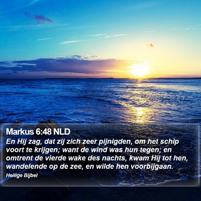 Markus 6:48 NLD Bible Verse Image