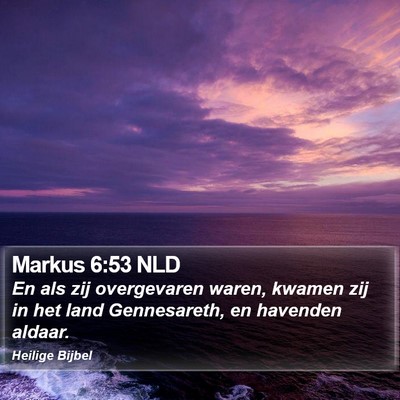 Markus 6:53 NLD Bible Verse Image
