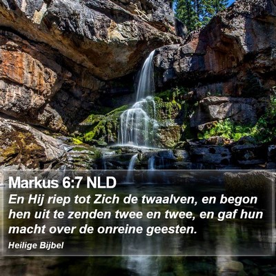 Markus 6:7 NLD Bible Verse Image