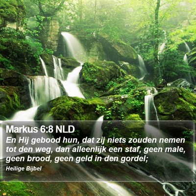 Markus 6:8 NLD Bible Verse Image