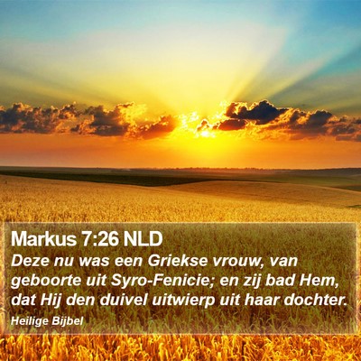 Markus 7:26 NLD Bible Verse Image