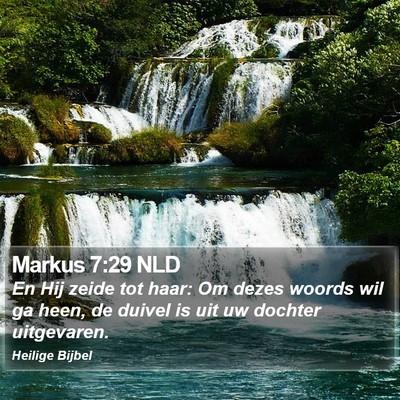Markus 7:29 NLD Bible Verse Image