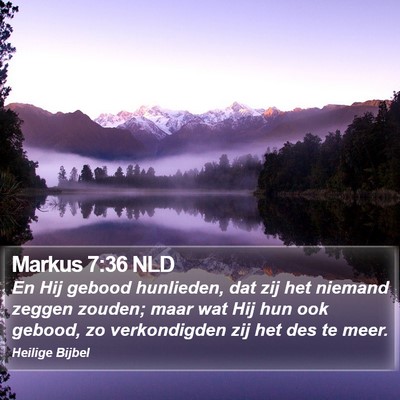 Markus 7:36 NLD Bible Verse Image