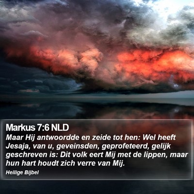 Markus 7:6 NLD Bible Verse Image