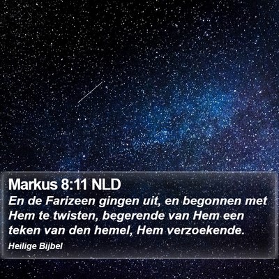 Markus 8:11 NLD Bible Verse Image