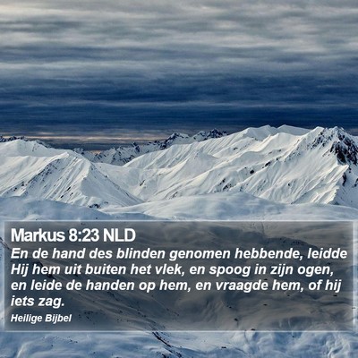 Markus 8:23 NLD Bible Verse Image